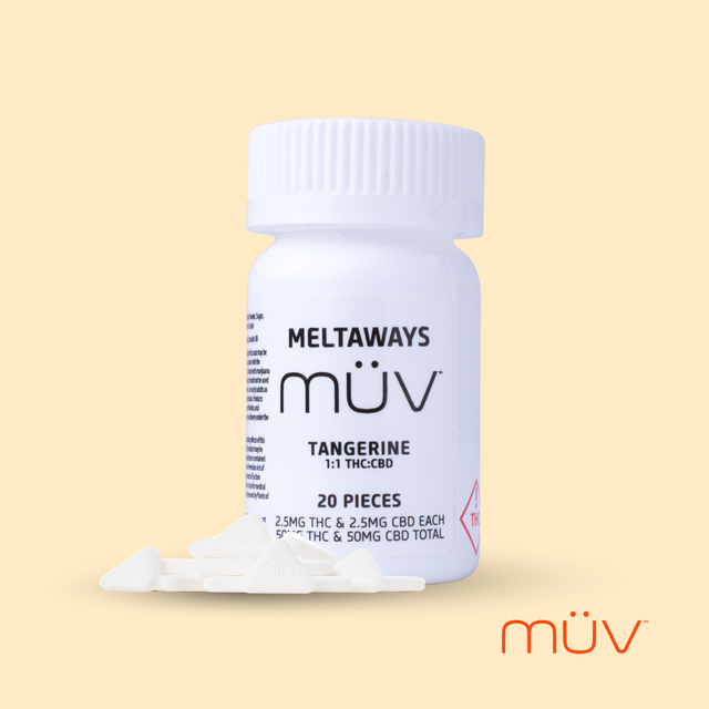 Tangerine 1:1 CBD:THC Meltaways MÜV