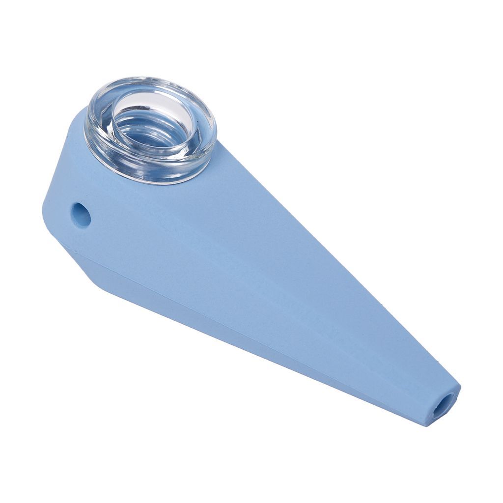 Softglass Token Handpipe Glass Pipes, Cerulean