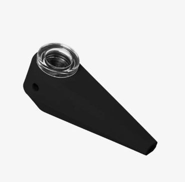 Softglass Token Silicone Hand Pipe Pipes, Onyx