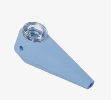 Softglass Token Silicone Hand Pipe Pipes, Cerulean