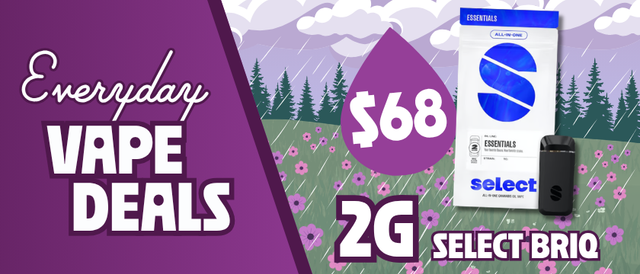 Cannabis Promo, Cannabis Sales, Cannabis Discounts, Cannabis on Sale, $68 Briq 2G Vape