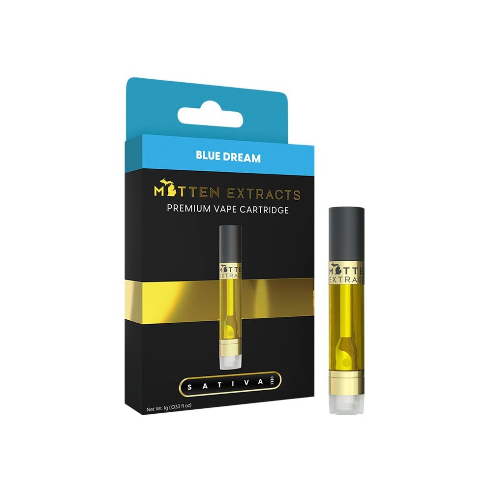 Mitten Extracts Blue Dream Cartridge Vape, 1g