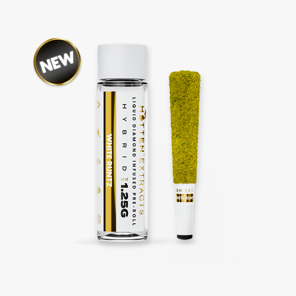 Mitten Extracts White Runtz Infused Pre-Rolls Single, 1.25g, 1pk