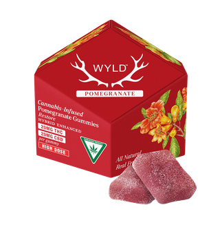 Pomegranate 1:1 CBD:THC Gummy product