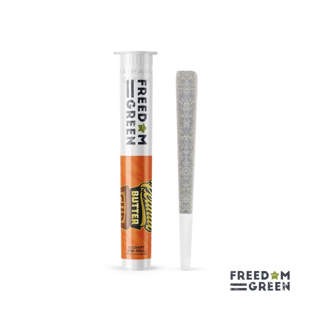 Freedom Green Farms Peanut Butter Cup Pre-Rolls Single, 1g, 1pk