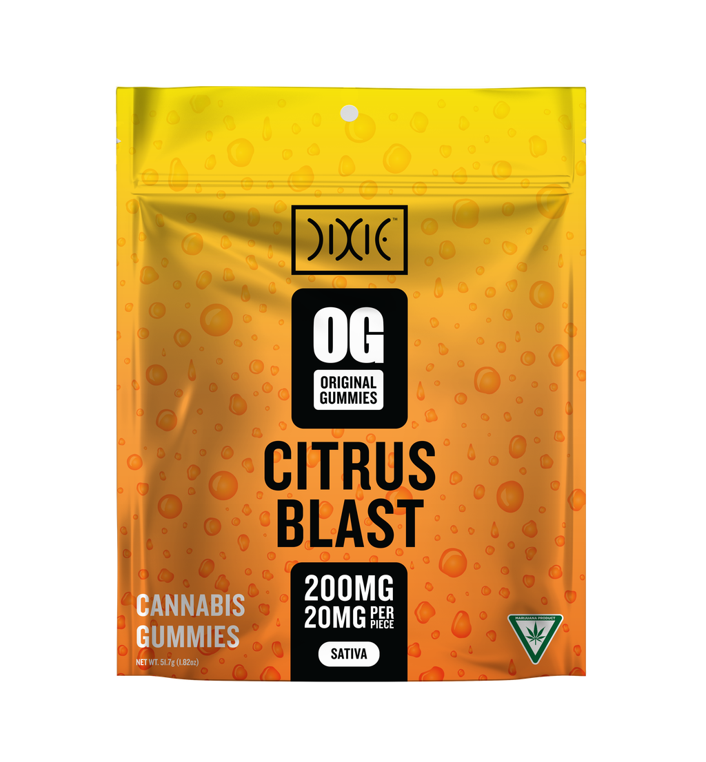 Dixie Signature Cirtrus Blast Gummy Candy Edible, 200mg, 10pk