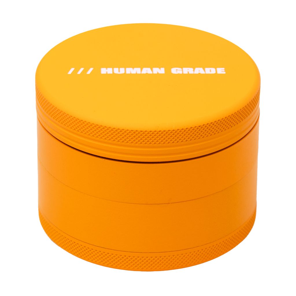 Human Grade 2.5" 4R Aluminum Grinder | Orange