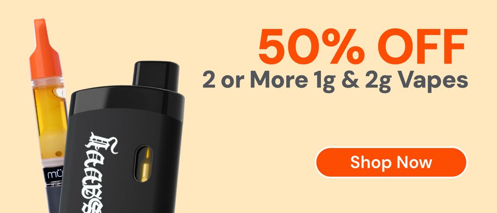 Discounts and Best Deals for cannabis products online | 50% OFF 2 or more  1g or 2g vapes! | MÜV Port Charlotte | Port Charlotte