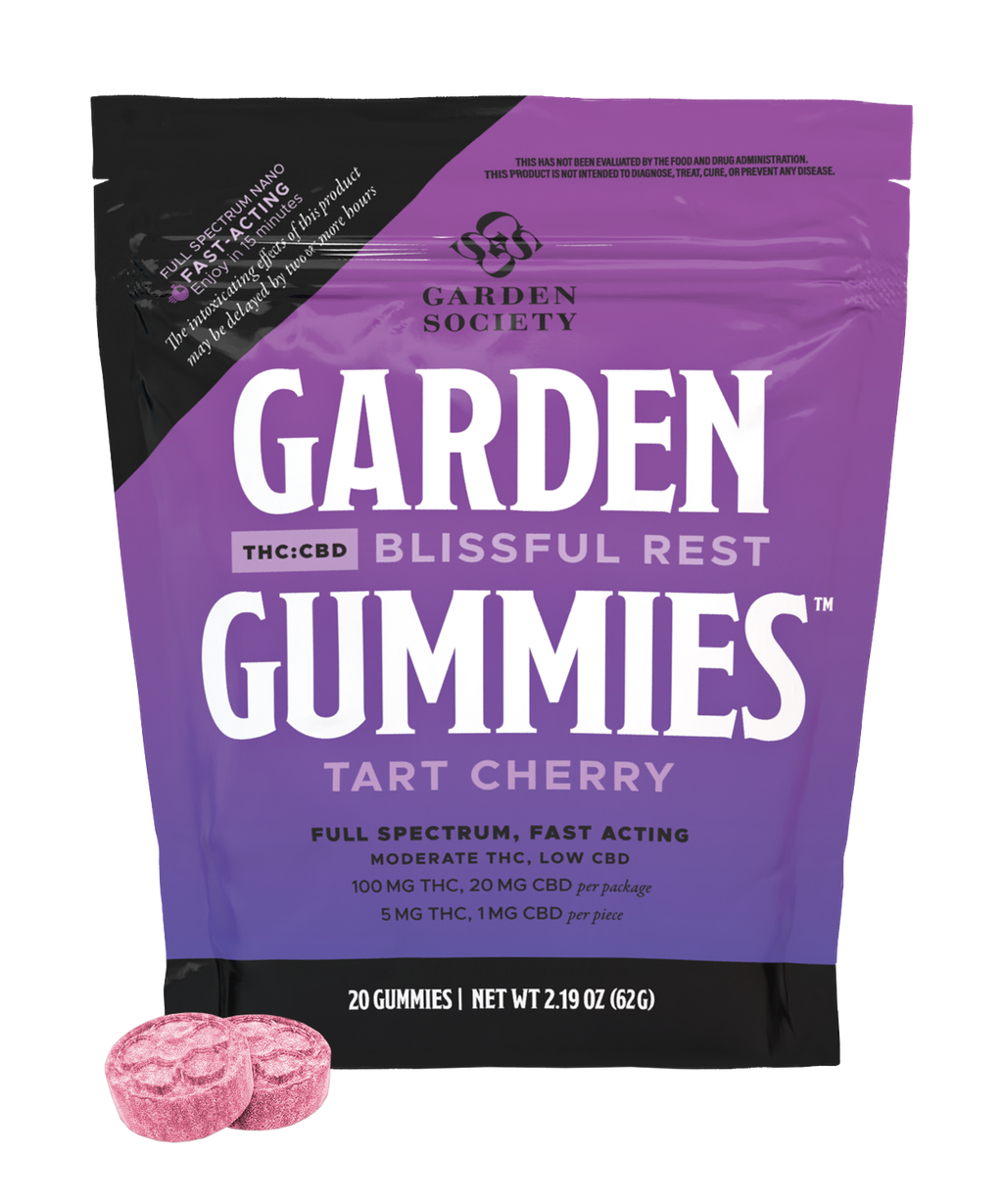 Garden Society Tart Cherry 5:1 THC:CBD Gummies 100mg