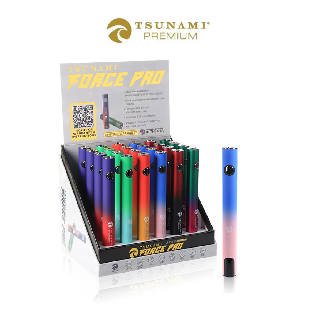 Force Pro 1100mAh 510 Thread Battery