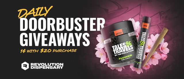 Cannabis Promo, Cannabis Sales, Cannabis Discounts, Cannabis on Sale, Daily Doorbuster Giveaways