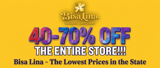 Cannabis Promo, Cannabis Sales, Cannabis Discounts, Cannabis on Sale, 40%-70% Off The Entire Store!