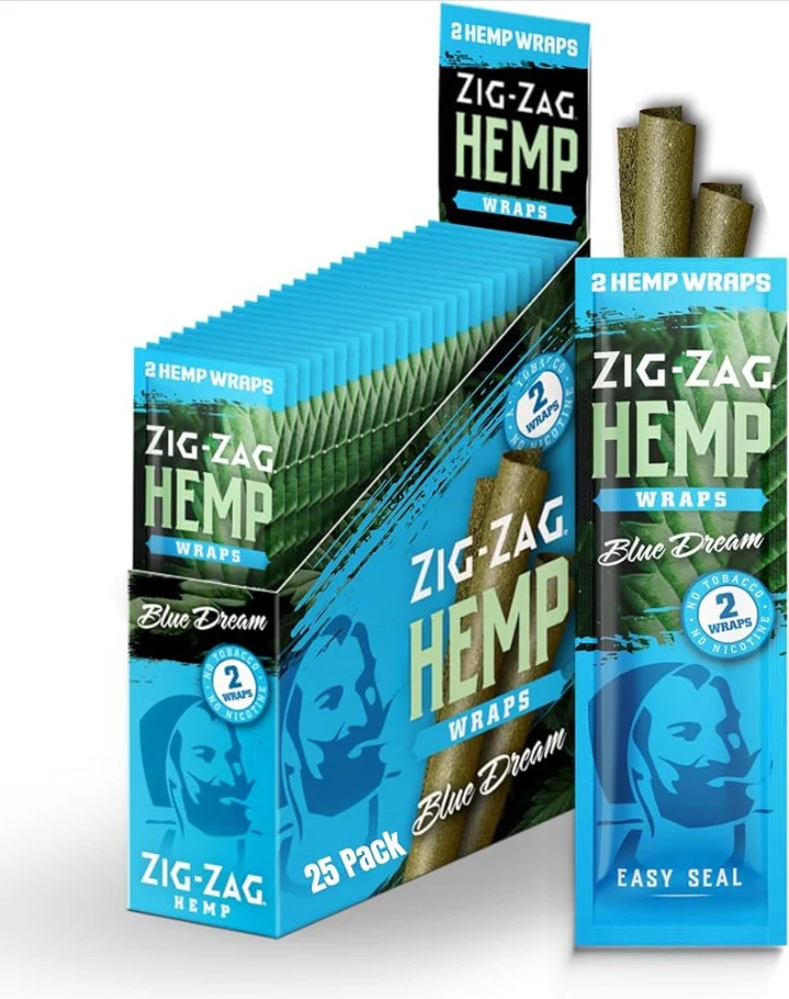 Zig Zag Hemp Wraps | Blue Dream 2ct High Mountain Imports