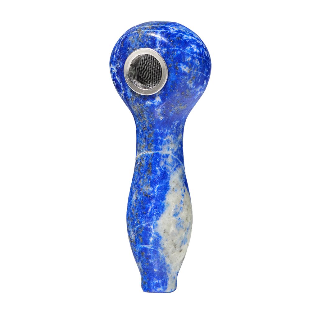 Medusa Gemstone Spoon Hand Pipe Lapis Lazuli