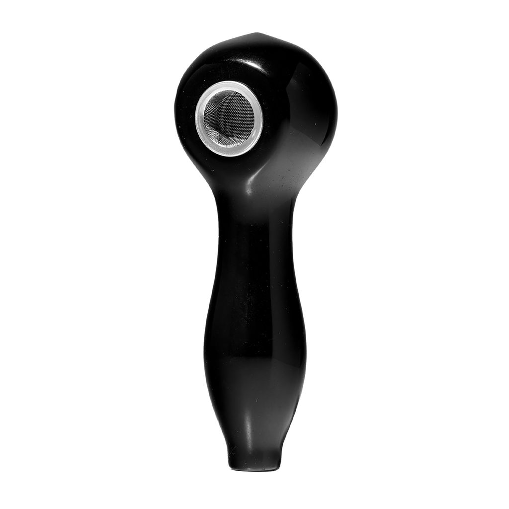 Medusa Gemstone Spoon Hand Pipe Obsidian