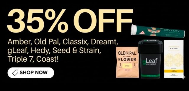 Cannabis Promo, Cannabis Sales, Cannabis Discounts, Cannabis on Sale, 35% Off House Brands