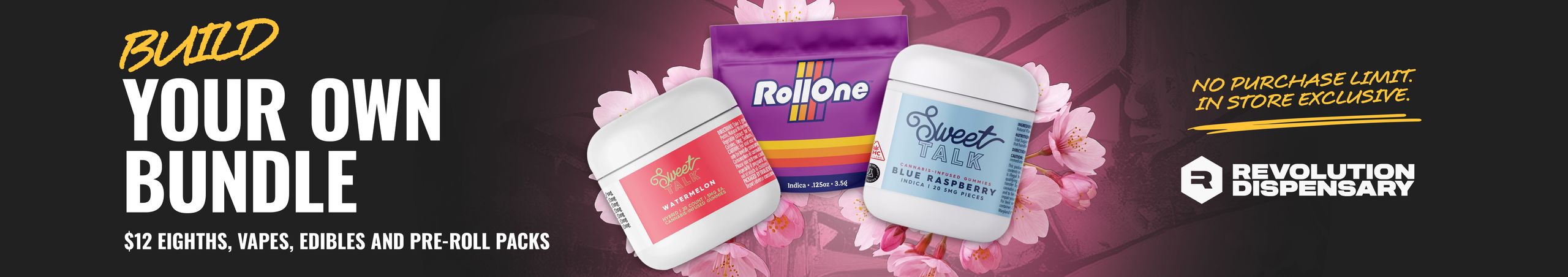 Cannabis Promo, Cannabis Sales, Cannabis Discounts, Cannabis on Sale, Build your own bundle with unlimited in-store exclusives. 