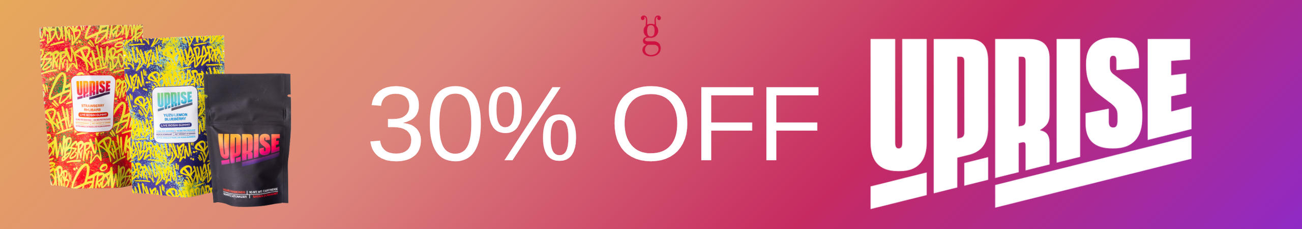 Cannabis Promo, Cannabis Sales, Cannabis Discounts, Cannabis on Sale, 30% Off Uprise
