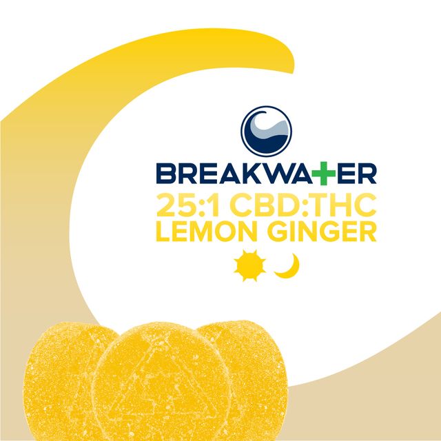 Lemon Ginger | 100mg Gummies Breakwater
