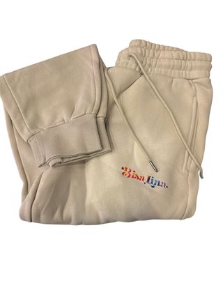White & Rainbow Bisa Sweatpants Bisa Premium