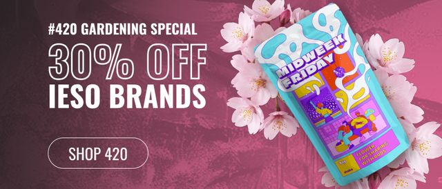 Cannabis Promo, Cannabis Sales, Cannabis Discounts, Cannabis on Sale, 30% Off Ieso Brands