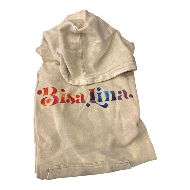 White & Rainbow Lightweight Sweatshirt Bisa Premium