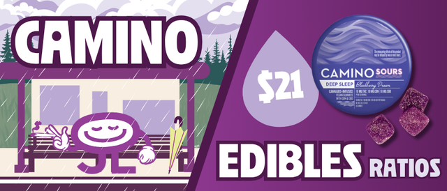 Cannabis Promo, Cannabis Sales, Cannabis Discounts, Cannabis on Sale, $21 Camino Ratio Edibles