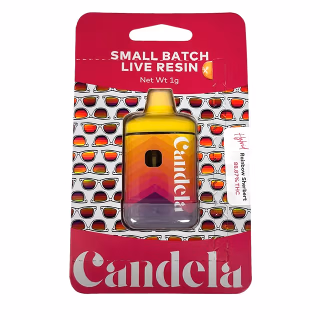 Rainbow Sherbert Candela