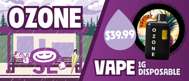 Cannabis Promo, Cannabis Sales, Cannabis Discounts, Cannabis on Sale, $39.99 Ozone 1G Disposable