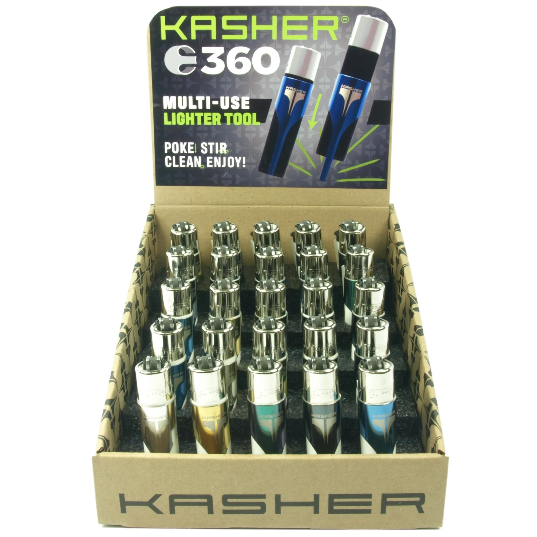 Kasher 360 Stadium Style Clipper Refillable Lighter