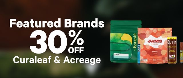 Cannabis Promo, Cannabis Sales, Cannabis Discounts, Cannabis on Sale, 30% Off Featured Brands