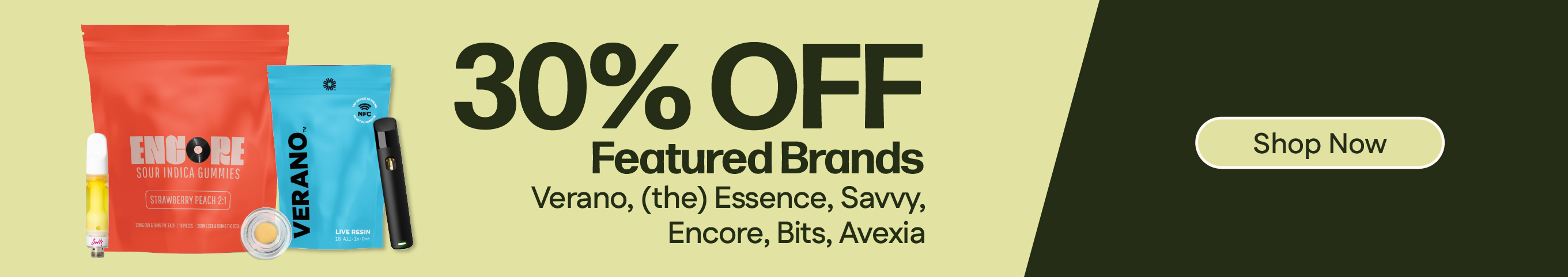 30% OFF Featured Brands