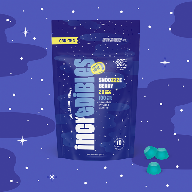 Snoozzzeberry (1:5 CBN:THC) incredibles