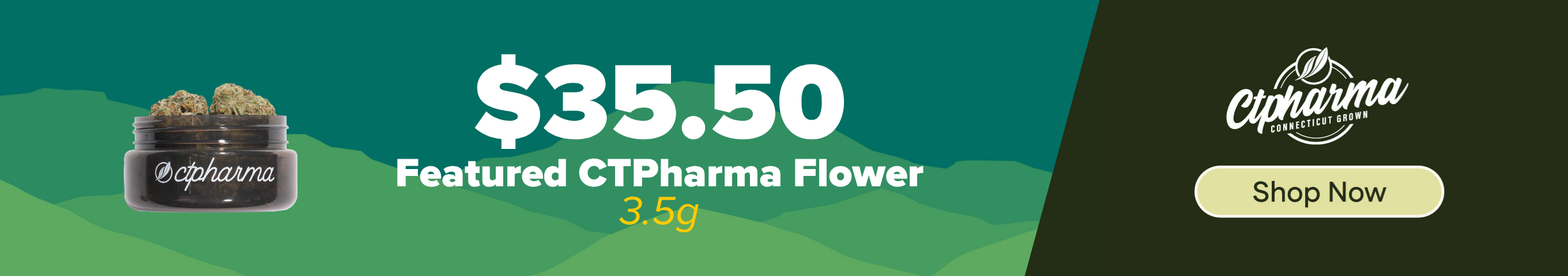 $35.50 Featured CTPharma 3.5g Flower