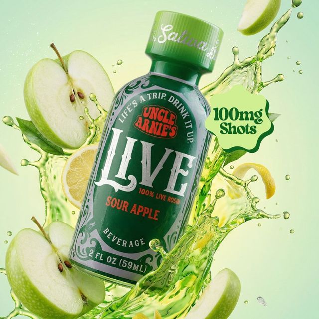 Sour Apple Live Rosin 2oz Shot Uncle Arnie's