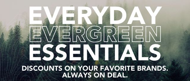 Cannabis Promo, Cannabis Sales, Cannabis Discounts, Cannabis on Sale, Everyday Evergreen Essentials