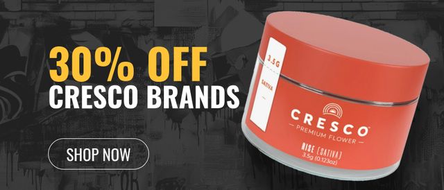 Cannabis Promo, Cannabis Sales, Cannabis Discounts, Cannabis on Sale, 30% Off High Supply, Good News, Kiva & More Cresco Brands