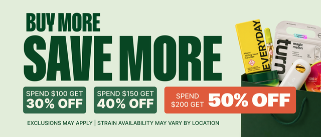 Cannabis Promo, Cannabis Sales, Cannabis Discounts, Cannabis on Sale, Buy More, Save More - Get up to 50% Off!