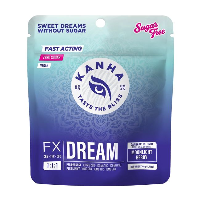 1:1:1 Dream Moonlight Berry (CBN:THC:CBD) - Sugar Free KANHA