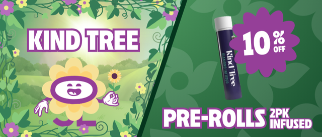 Cannabis Promo, Cannabis Sales, Cannabis Discounts, Cannabis on Sale, 10% Off Kind Tree 2 Pack Infused Pre-Rolls