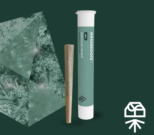 Grassroots Titan Express Diamond Infused Pre-Roll 1g