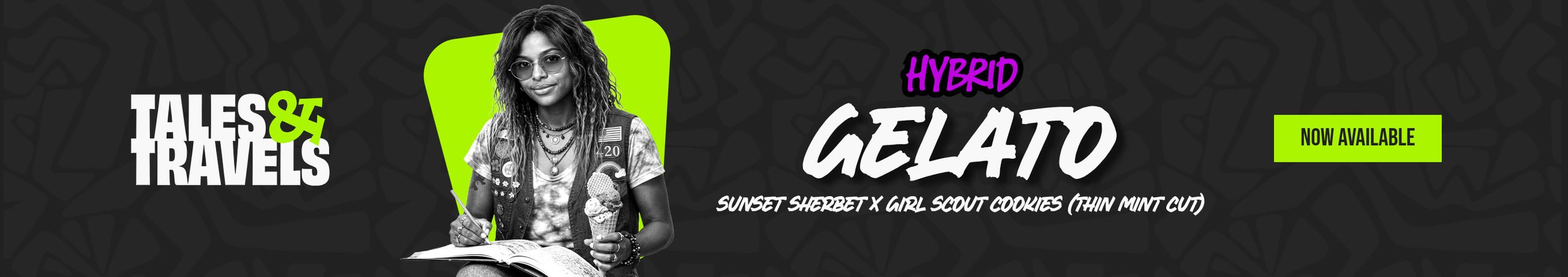 Cannabis Promo, Cannabis Sales, Cannabis Discounts, Cannabis on Sale, Tales & Travels Gelato