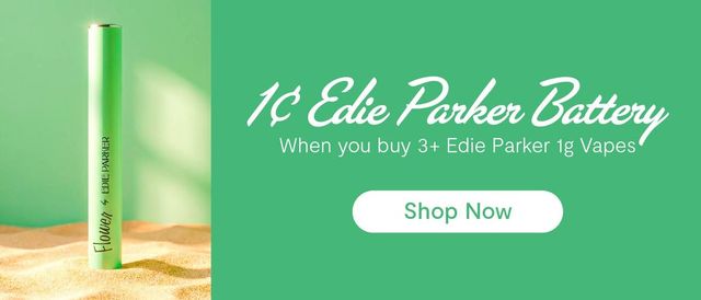 Discounts and Best Deals for cannabis products online | Buy 3+ Edie Parker  1g Vapes, get an Edie Parker Battery | MÜV Apollo Beach | Apollo Beach