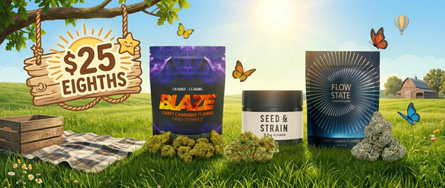 Cannabis Promo, Cannabis Sales, Cannabis Discounts, Cannabis on Sale, $25 Eighths