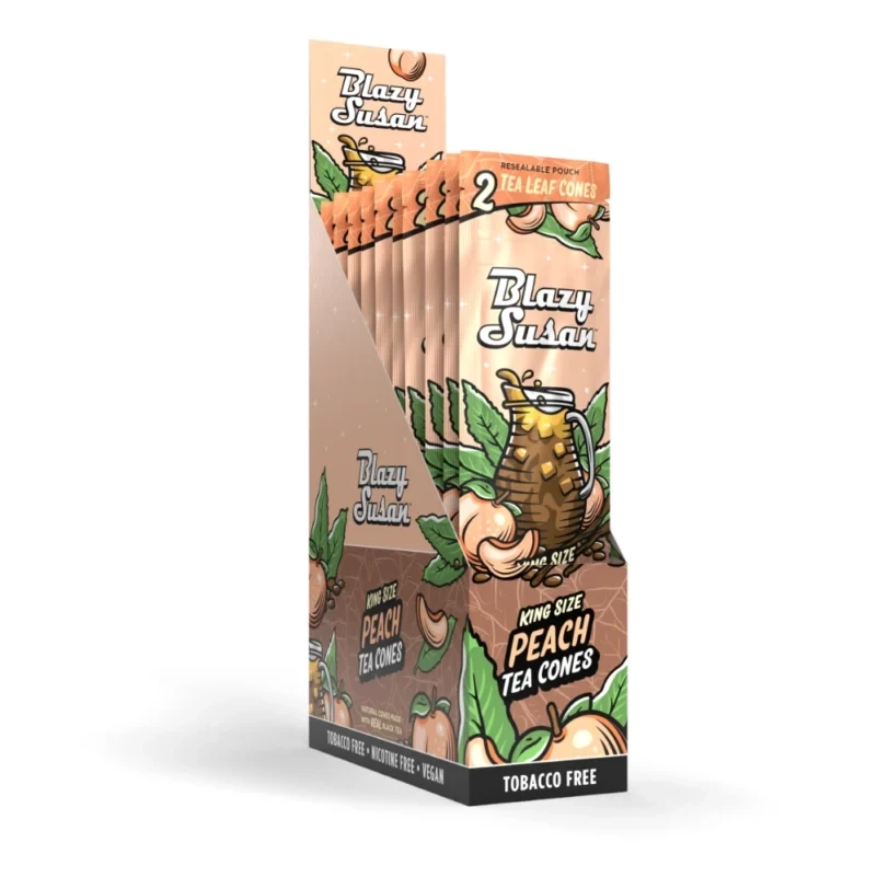 Peach Tea Leaf Cones Blazy Susan 