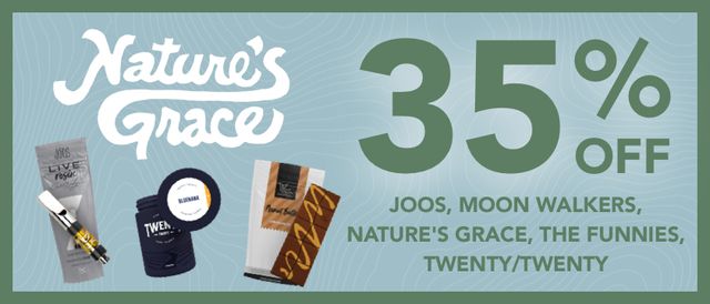 Cannabis Promo, Cannabis Sales, Cannabis Discounts, Cannabis on Sale, 35% off Nature's Grace