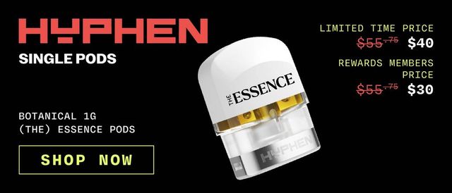 Cannabis Promo, Cannabis Sales, Cannabis Discounts, Cannabis on Sale, (the) Essence 1G BDT Hyphen Single Pods