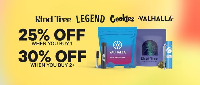 Cannabis Promo, Cannabis Sales, Cannabis Discounts, Cannabis on Sale, 25% Off 1 Item, 30% Off 2+ Items