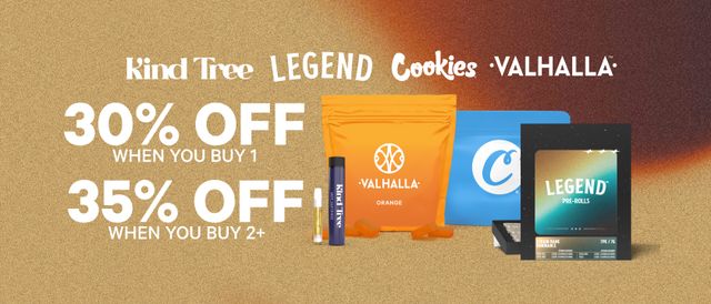 Cannabis Promo, Cannabis Sales, Cannabis Discounts, Cannabis on Sale, 30% Off 1 Item, 35% Off 2+ Items