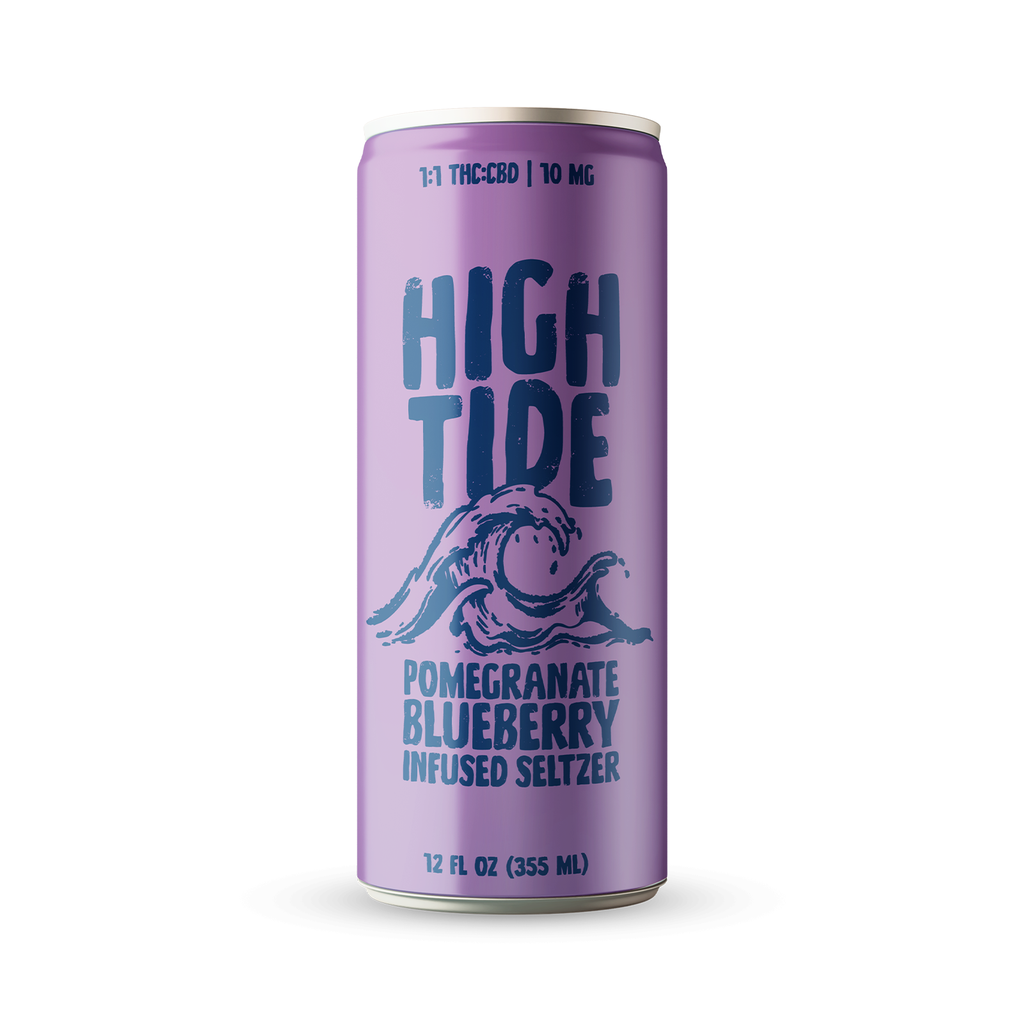 High Tide Pomegranate Blueberry 1:1 Seltzer 10mg Beverage